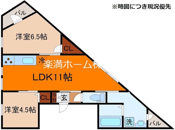 京都グランデ二条駅南の物件間取画像